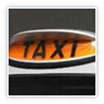 Taxi "For Hire" sign