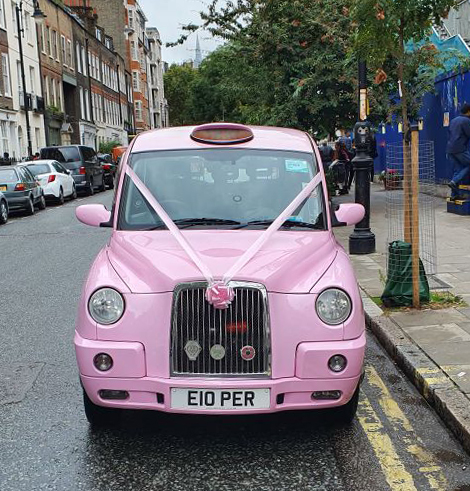 Pink Taxi, London Black Taxis